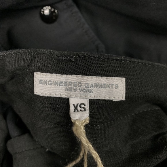 Engineered Garments Over Pant Men's XS Black High Count Twill Baggy Relaxed Fit - Picture 2 of 10